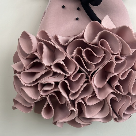 Nikolia Cupcake Ruffles Kids Birthday/Party Dress in Dusty Rose. - Picture 3 of 7